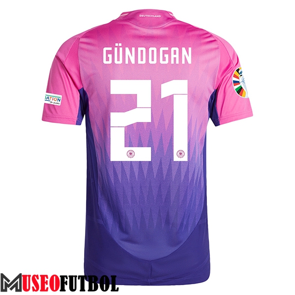 Camisetas De Futbol Alemania (GUNDOGAN #21) UEFA Euro 2024 Segunda