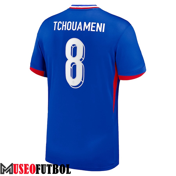 Camisetas De Futbol Francia (TCHOUAMENI #8) UEFA Euro 2024 Primera