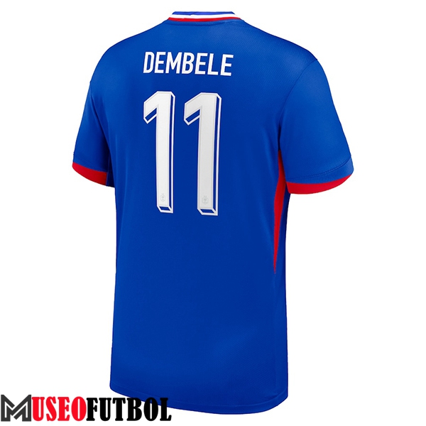 Camisetas De Futbol Francia (DEMBELE #11) UEFA Euro 2024 Primera