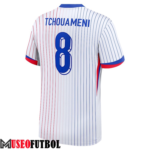 Camisetas De Futbol Francia (TCHOUAMENI #8) UEFA Euro 2024 Segunda