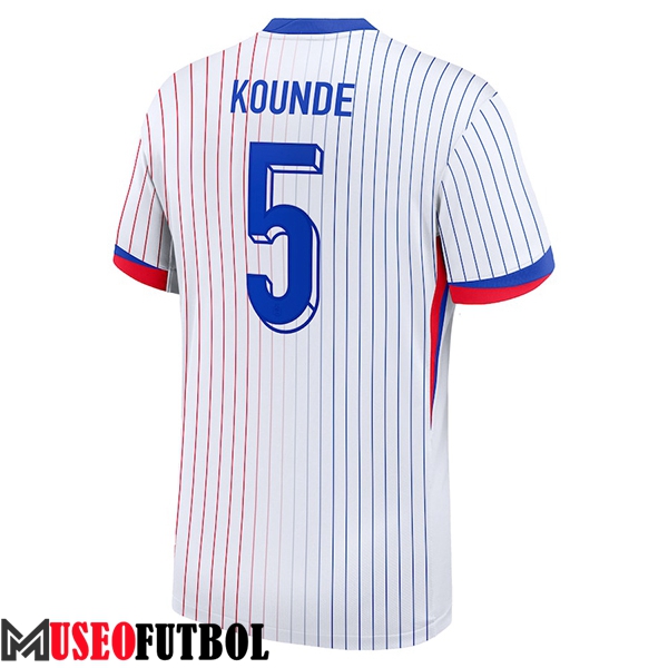 Camisetas De Futbol Francia (KOUNDE #5) UEFA Euro 2024 Segunda