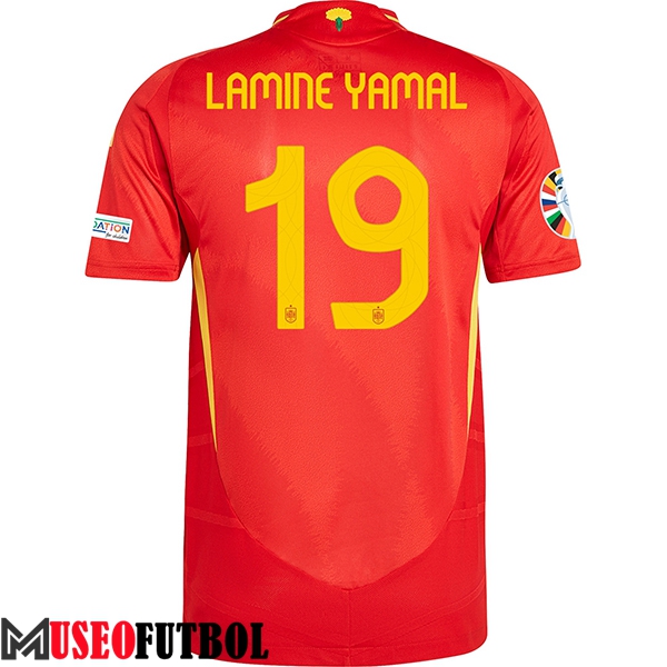 Camisetas De Futbol España (LAMINE YAMAL #19) UEFA Euro 2024 Primera