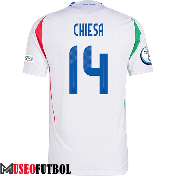 Camisetas De Futbol Italia (CHIESA #14) UEFA Euro 2024 Segunda