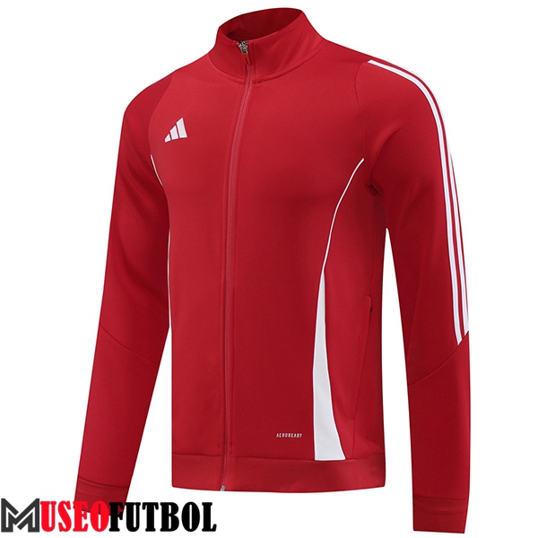 Chaquetas Futbol Adidas Rojo/Blanco 2024/2025