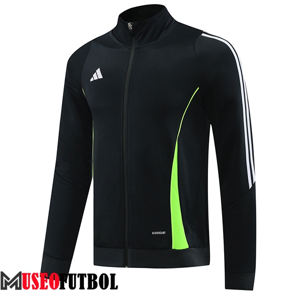 Chaquetas Futbol Adidas Negro/Blanco/Verde 2024/2025