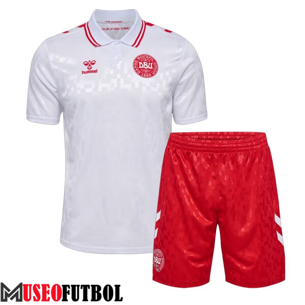 Camisetas De Futbol Dinamarca Ninos Segunda 2024/2025