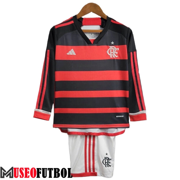 Camisetas De Futbol Flamengo Ninos Primera Manga Largas 2024/2025