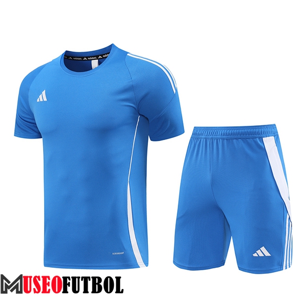 Camiseta Entrenamiento + Cortos Adidas Azul 2024/2025