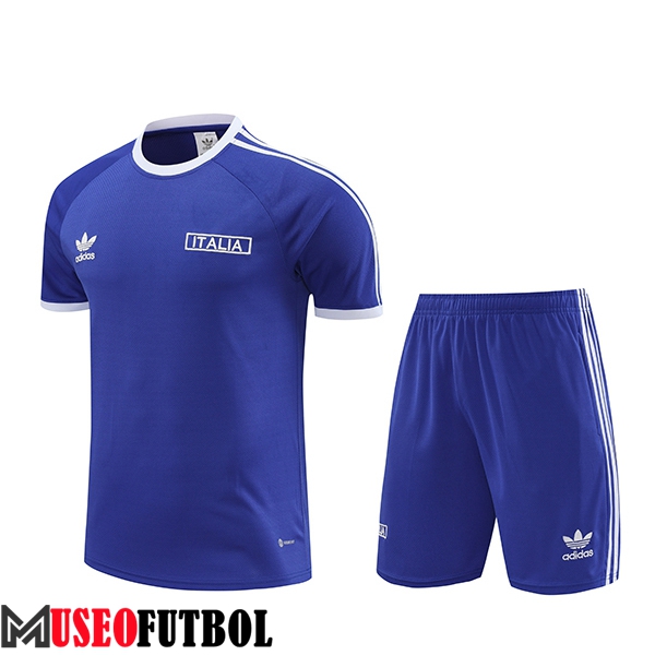 Camiseta Entrenamiento + Cortos Italia Violeta/Blanco 2024/2025