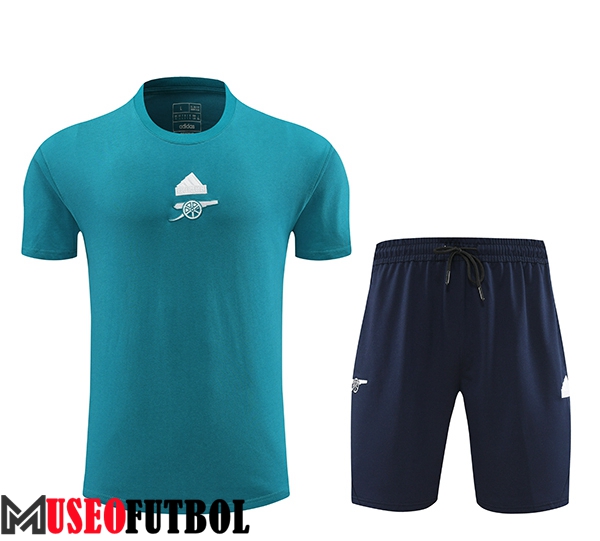 Camiseta Entrenamiento + Cortos Arsenal Azul 2024/2025