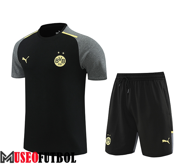 Camiseta Entrenamiento + Cortos Dortmund Negro/Gris 2024/2025