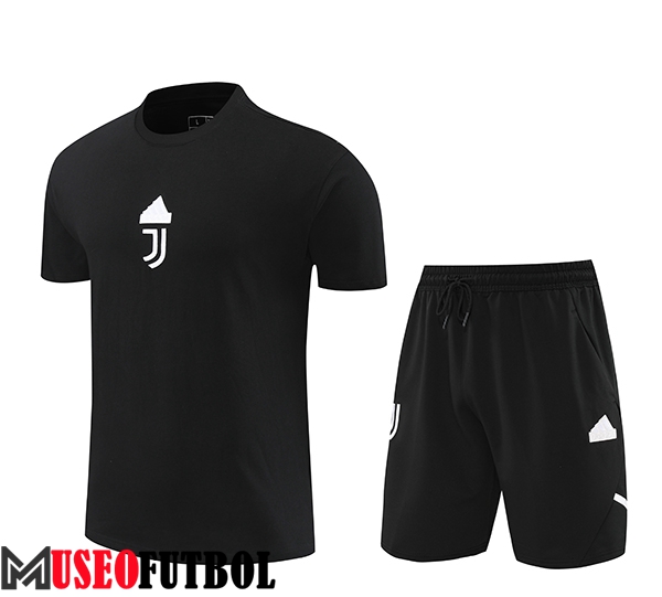 Camiseta Entrenamiento + Cortos Juventus Negro 2024/2025