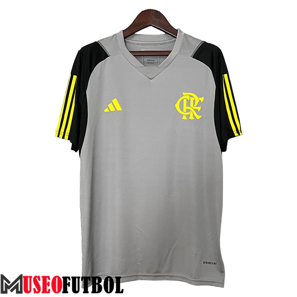 Camiseta Entrenamiento Flamengo Gris/Negro/Amarillo 2024/2025