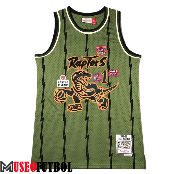 Camisetas De Futbol Toronto Raptors (McGRADY #1) 2024/25 Verde/Negro