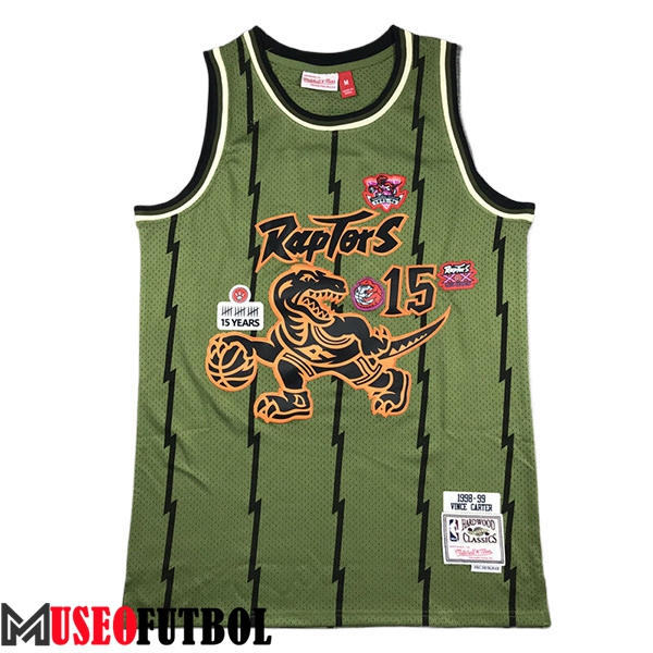 Camisetas De Futbol Toronto Raptors (CARTER #15) 2024/25 Verde/Negro