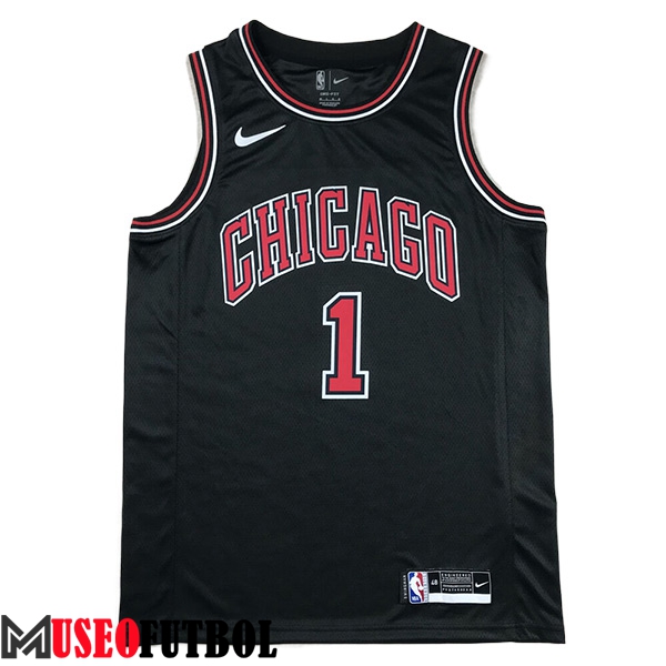 Camisetas De Futbol Chicago Bulls (Rosa #1) 2024/25 Negro/Rojo -02