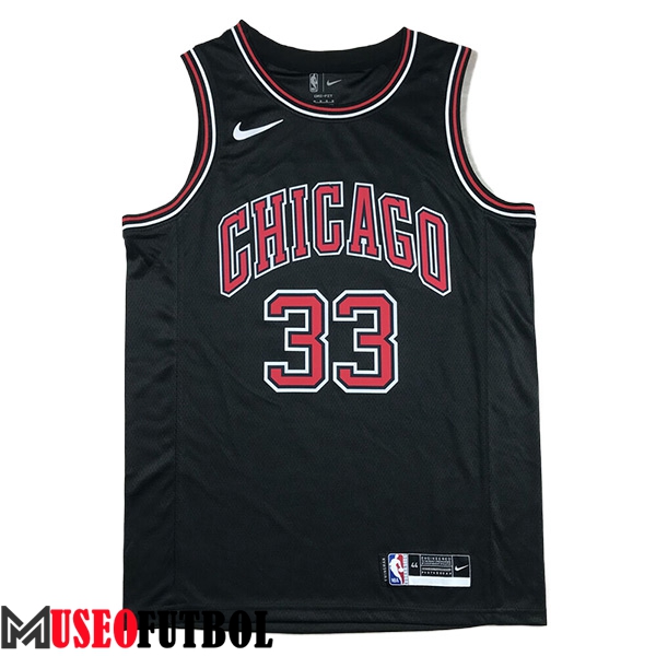 Camisetas De Futbol Chicago Bulls (PIPPEN #33) 2024/25 Negro/Rojo