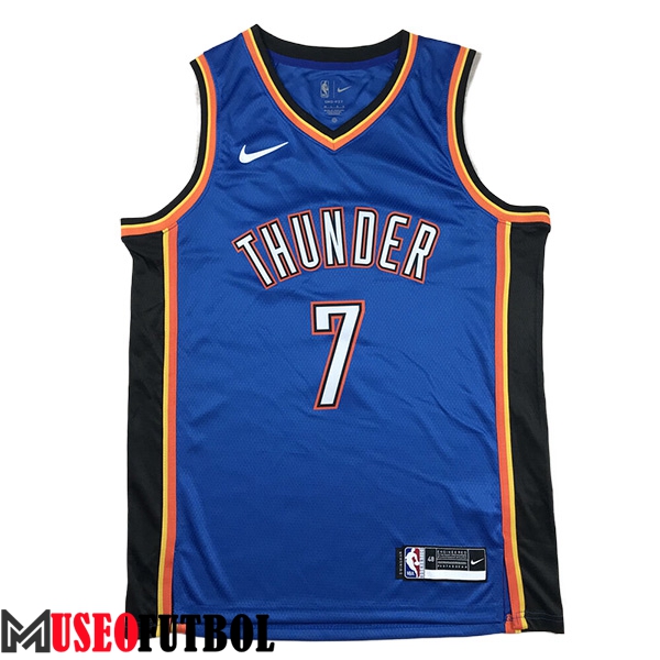 Camisetas De Futbol Oklahoma City Thunder (HOLMGREN #7) 2024/25 Azul/Negro