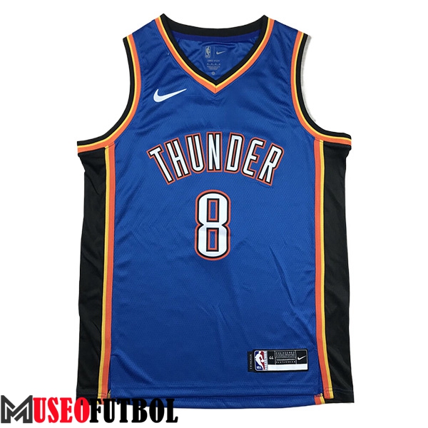 Camisetas De Futbol Oklahoma City Thunder (WILLIAMS #8) 2024/25 Azul/Negro