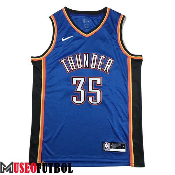 Camisetas De Futbol Oklahoma City Thunder (DURANT #35) 2024/25 Azul/Negro