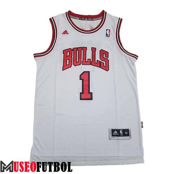 Camisetas De Futbol Chicago Bulls (Rosa #1) 2024/25 Blanco/Rojo