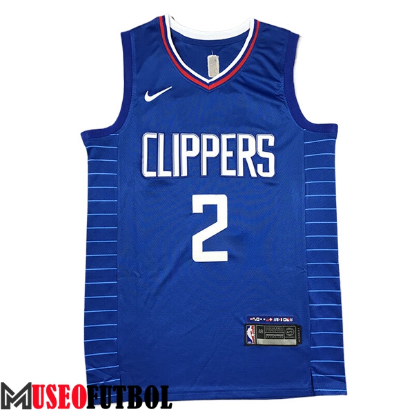 Camisetas De Futbol Los Angeles Clippers (LEONARD #2) 2024/25 Azul/Blanco