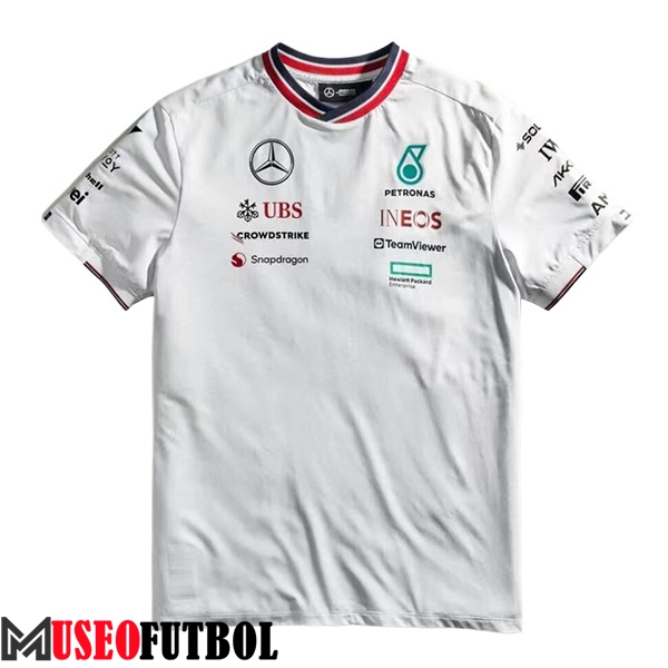 Camiseta de manga corta F1 Mercedes Benz Team Blanco 2024