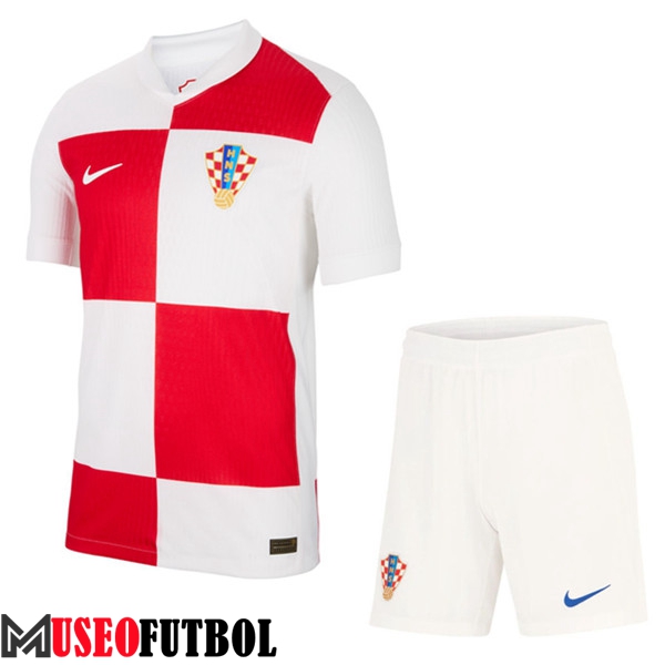 Camisetas Futbol Croacia Primera + Cortos UEFA Euro 2024