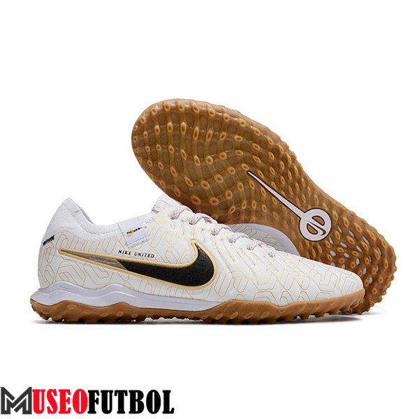 Nike Botas De Fútbol Tiempo Legend X PRO TF Beige/Negro