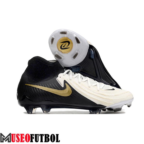 Nike Botas De Fútbol Phantom Luna Elite NU FG Negro/Blanco/Amarillo -03