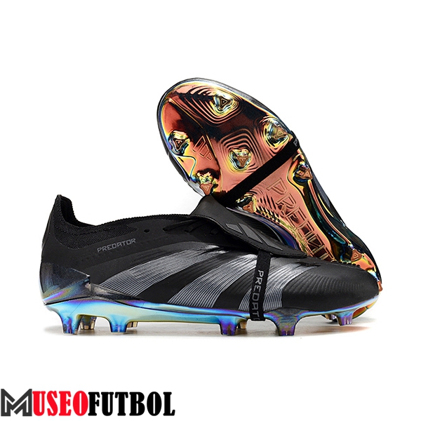 Adidas Botas De Fútbol Predator Elite Tongue FG Negro/Gris