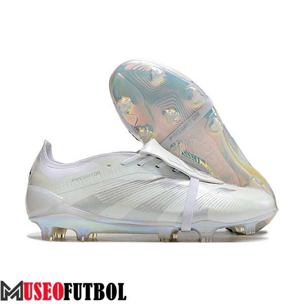 Adidas Botas De Fútbol Predator Elite Tongue FG Blanco/Gris