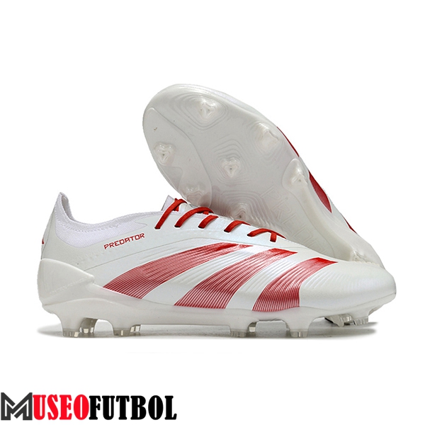 Adidas Botas De Fútbol Predator Elite FG Blanco/Rojo