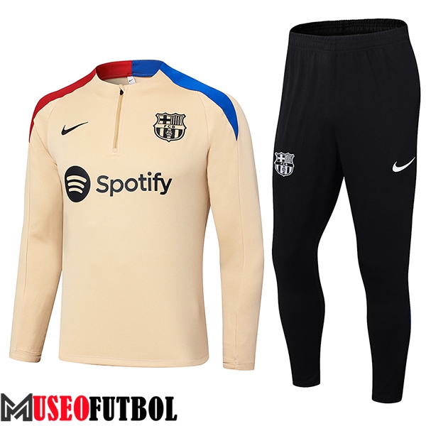 Chandal Equipos De Futbol FC Barcelona Beige/Azul/Rojo 2024/2025