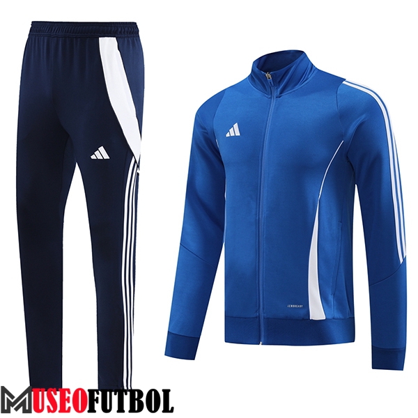 Chandal Equipos De Futbol Chaquetas Adidas Azul/Blanco 2024/2025