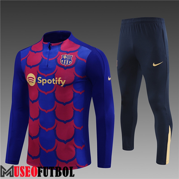 Chandal Equipos De Futbol FC Barcelona Ninos Rojo/Azul 2024/2025 -02