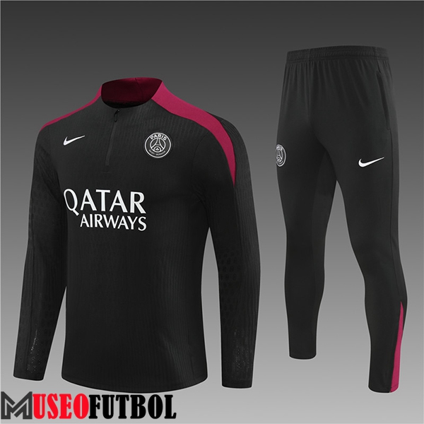 Chandal Equipos De Futbol PSG Ninos Negro/Rojo 2024/2025