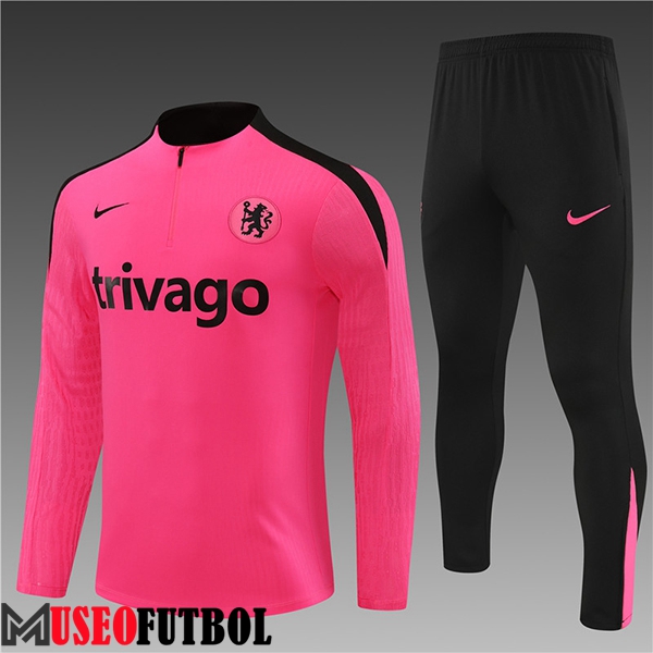 Chandal Equipos De Futbol FC Chelsea Ninos Rosa/Negro 2024/2025