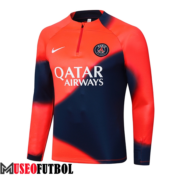 Sudadera De Entrenamiento PSG Naranja/Azul 2024/2025