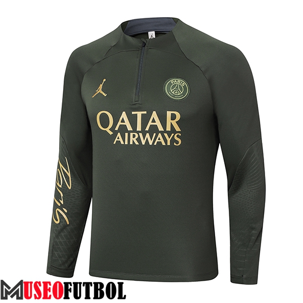 Sudadera De Entrenamiento PSG Verde 2024/2025