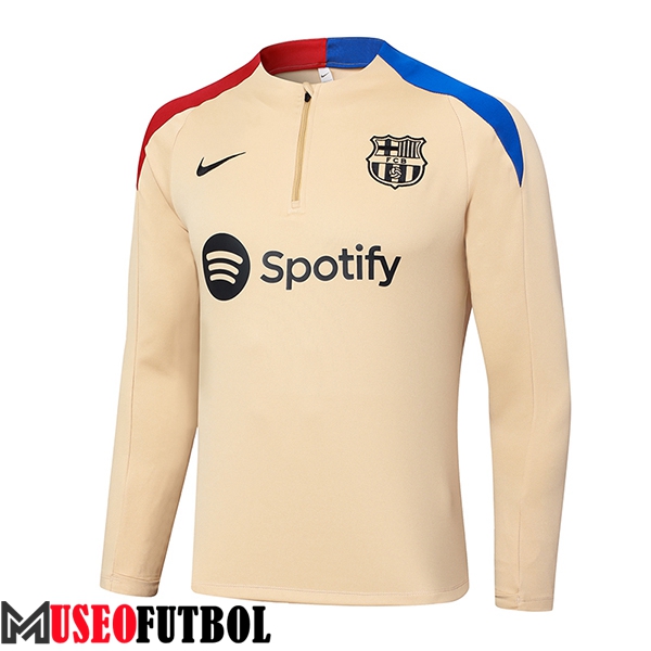 Sudadera De Entrenamiento FC Barcelona Beige/Azul/Rojo 2024/2025