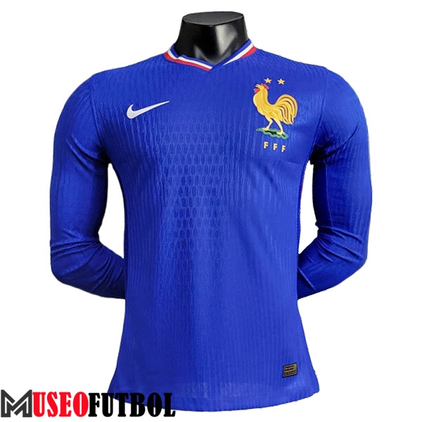 Camisetas De Futbol Francia Manga Largas Primera UEFA Euro 2024