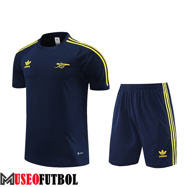 Camiseta Entrenamiento + Cortos Arsenal Azul Oscuro 2024/2025