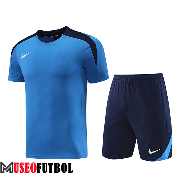 Camiseta Entrenamiento + Cortos Nike Azul 2024/2025 -02