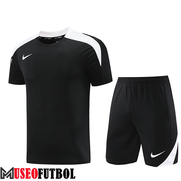 Camiseta Entrenamiento + Cortos Nike Negro/Blanco 2024/2025