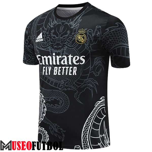 Camiseta Entrenamiento Real Madrid Negro/Gris/Blanco 2024/2025