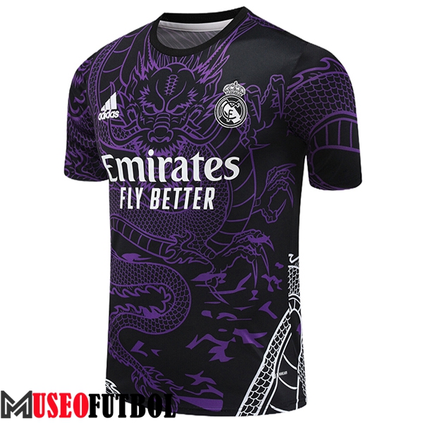 Camiseta Entrenamiento Real Madrid Violeta/Negro 2024/2025