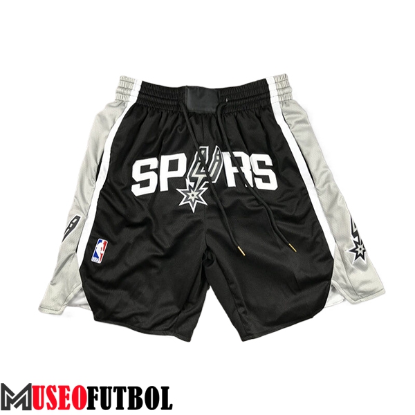 Cortos NBA San Antonio Spurs 2024/25 Negro/Gris/Blanco