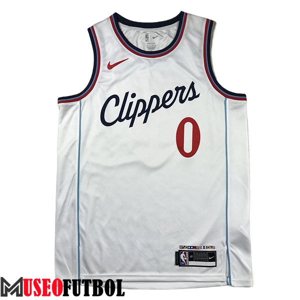 Camisetas De Futbol Los Angeles Clippers (WESTBROOK #0) 2024/25 Blanco