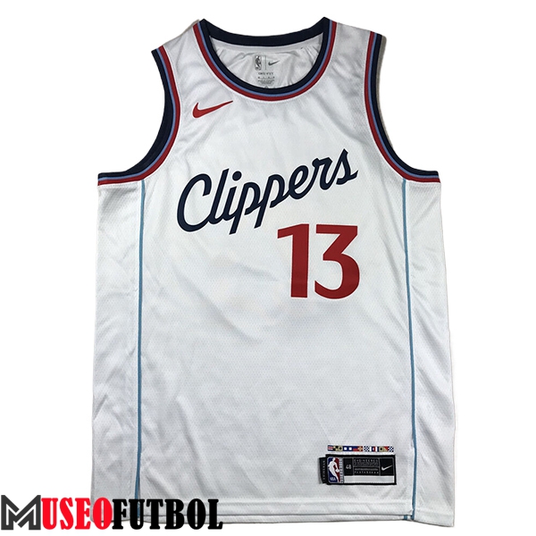 Camisetas De Futbol Los Angeles Clippers (GEORGE #13) 2024/25 Blanco